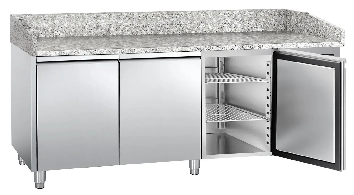 Masa frigorifica pentru pizza GGM Gastro POS208ND (Inox) - 3