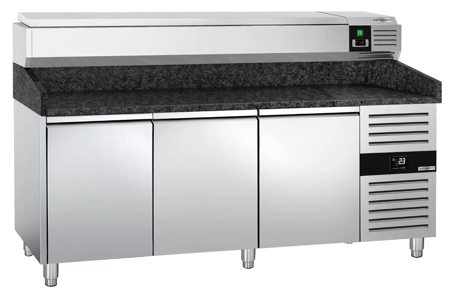 Masa frigorifica pentru pizza GGM Gastro POS208SG#AGG203END (Inox) - 3