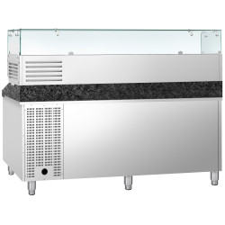 Холодильный стол для пиццы GGM Gastro POS208SG#AGG203ND (Inox) Thumb