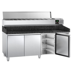 Masa frigorifica pentru pizza GGM Gastro POS208SG#AGG204END (Inox) Thumb