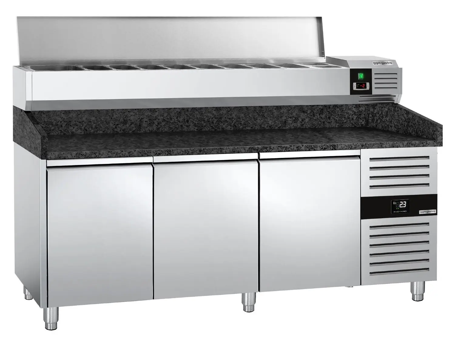 Masa frigorifica pentru pizza GGM Gastro POS208SG#AGG204END (Inox) - 3