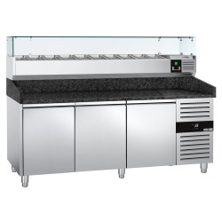 Masa frigorifica pentru pizza GGM Gastro POS208SG#AGG204ND (Inox) Thumb