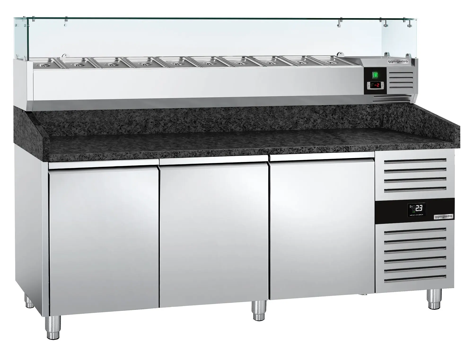 Masa frigorifica pentru pizza GGM Gastro POS208SG#AGG204ND (Inox) - 2