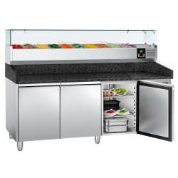 Masa frigorifica pentru pizza GGM Gastro POS208SG#AGG204ND (Inox) Thumb