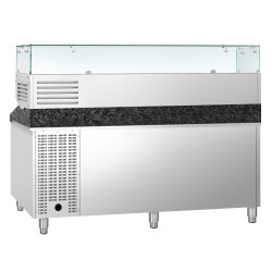 Masa frigorifica pentru pizza GGM Gastro POS208SG#AGG204ND (Inox) Thumb
