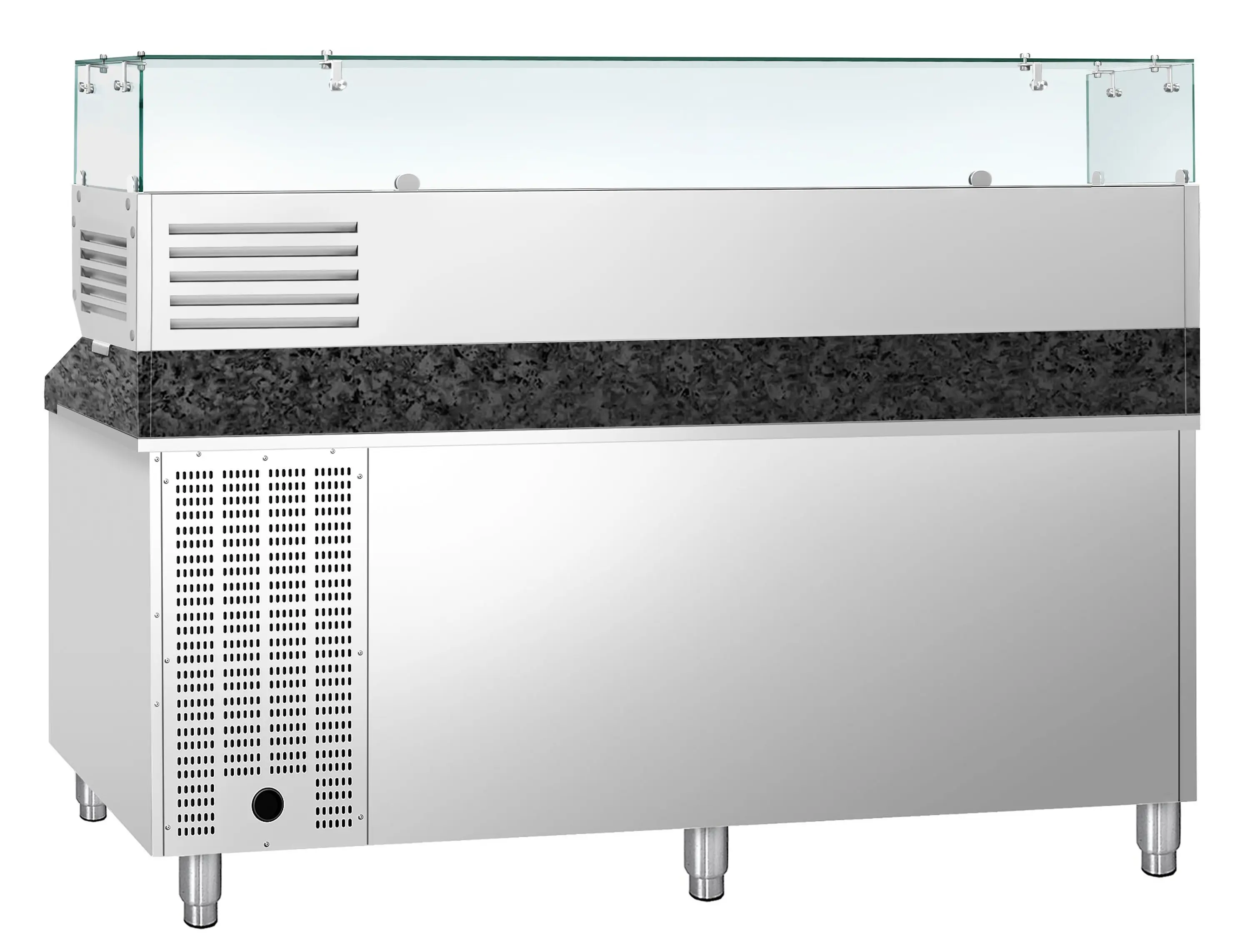 Masa frigorifica pentru pizza GGM Gastro POS208SG#AGG204ND (Inox) - 4