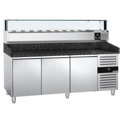 Masa frigorifica pentru pizza GGM Gastro POS208SG#AGS203LND (Inox) Thumb