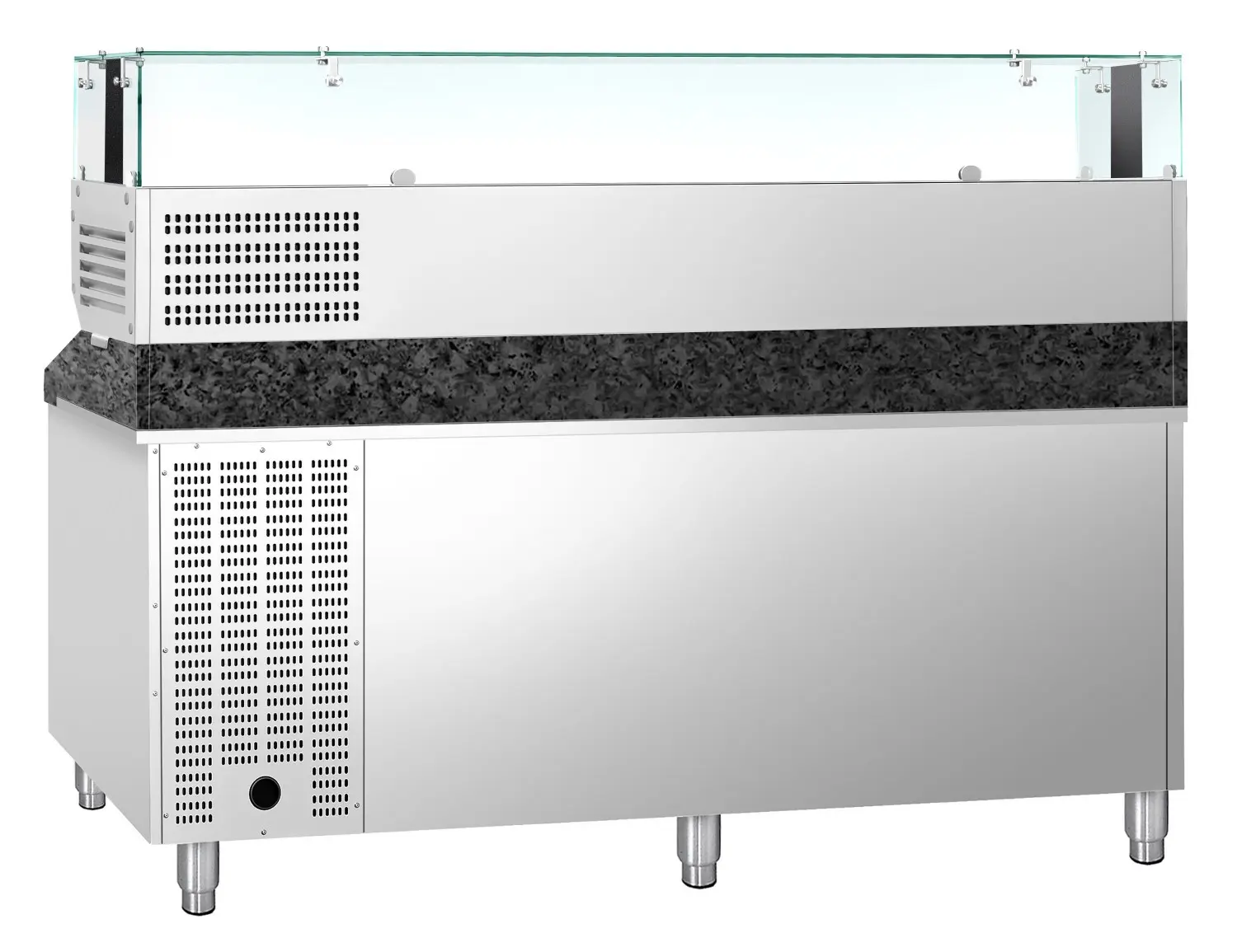 Masa frigorifica pentru pizza GGM Gastro POS208SG#AGS203LND (Inox) - 4
