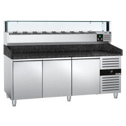 Masa frigorifica pentru pizza GGM Gastro POS208SG#AGS204LND (Inox) Thumb