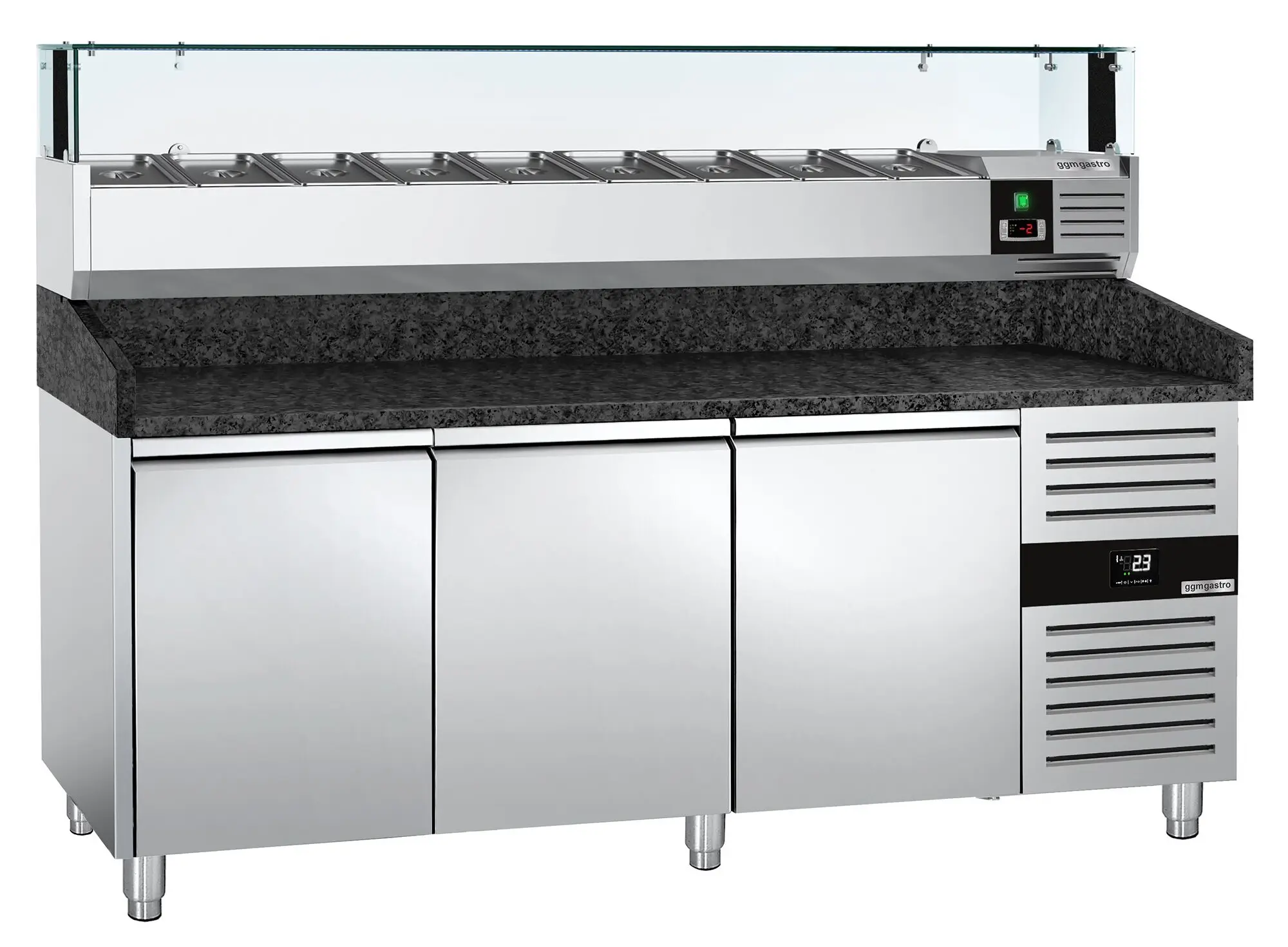 Masa frigorifica pentru pizza GGM Gastro POS208SG#AGS204LND (Inox) - 2