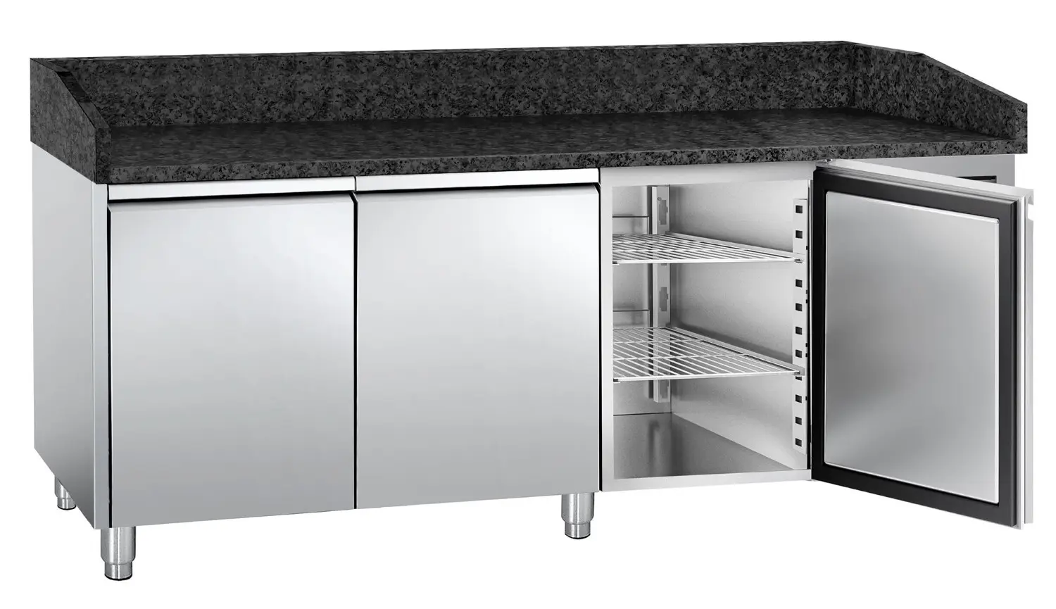 Masa frigorifica pentru pizza GGM Gastro POS208SG (Inox) - 2