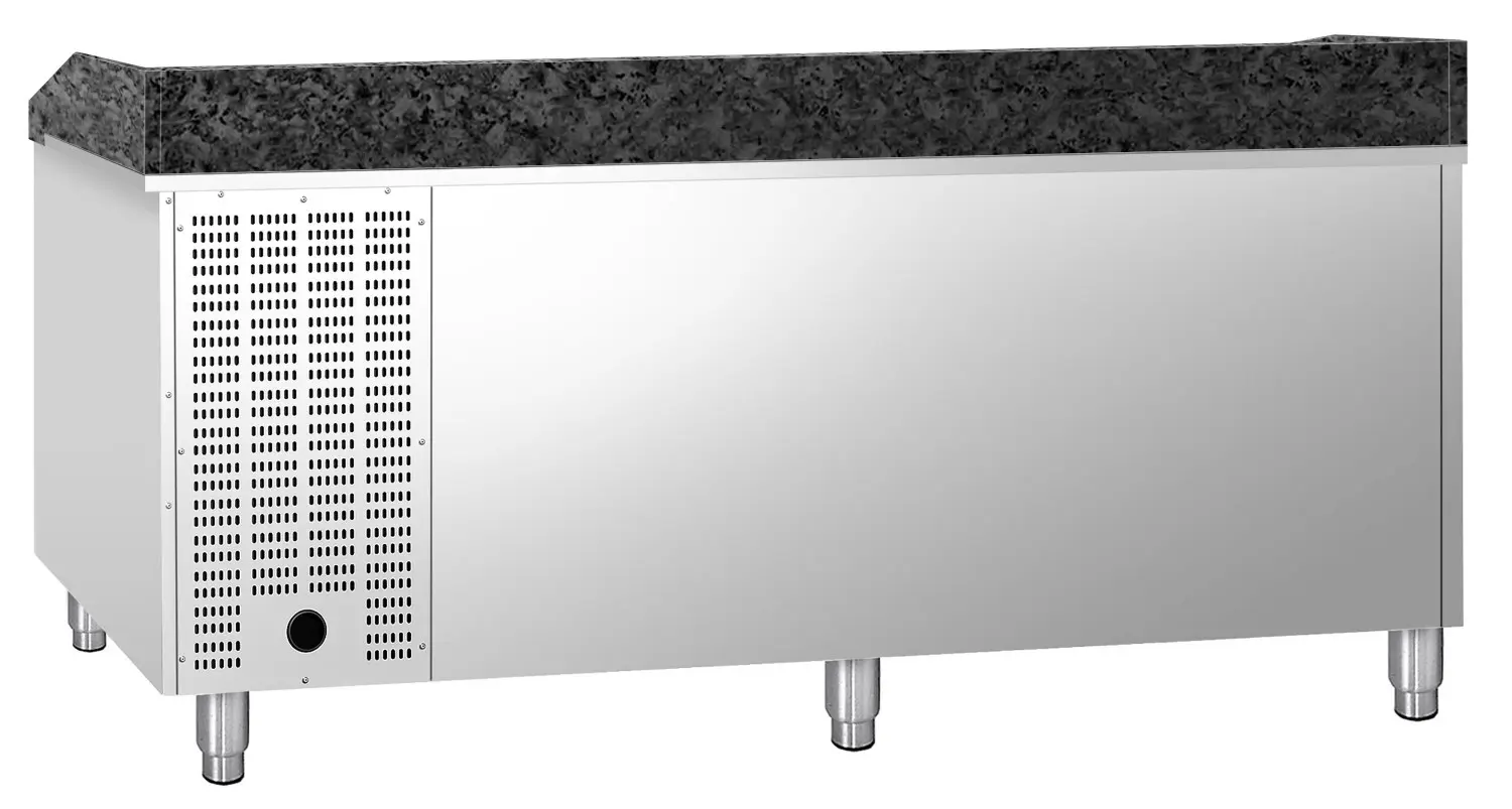 Masa frigorifica pentru pizza GGM Gastro POS208SG (Inox) - 3