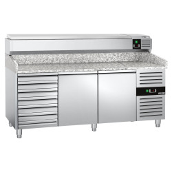 Холодильный стол для пиццы GGM Gastro POS208SND#AGG203END (Inox) Thumb