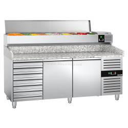 Холодильный стол для пиццы GGM Gastro POS208SND#AGG203END (Inox)