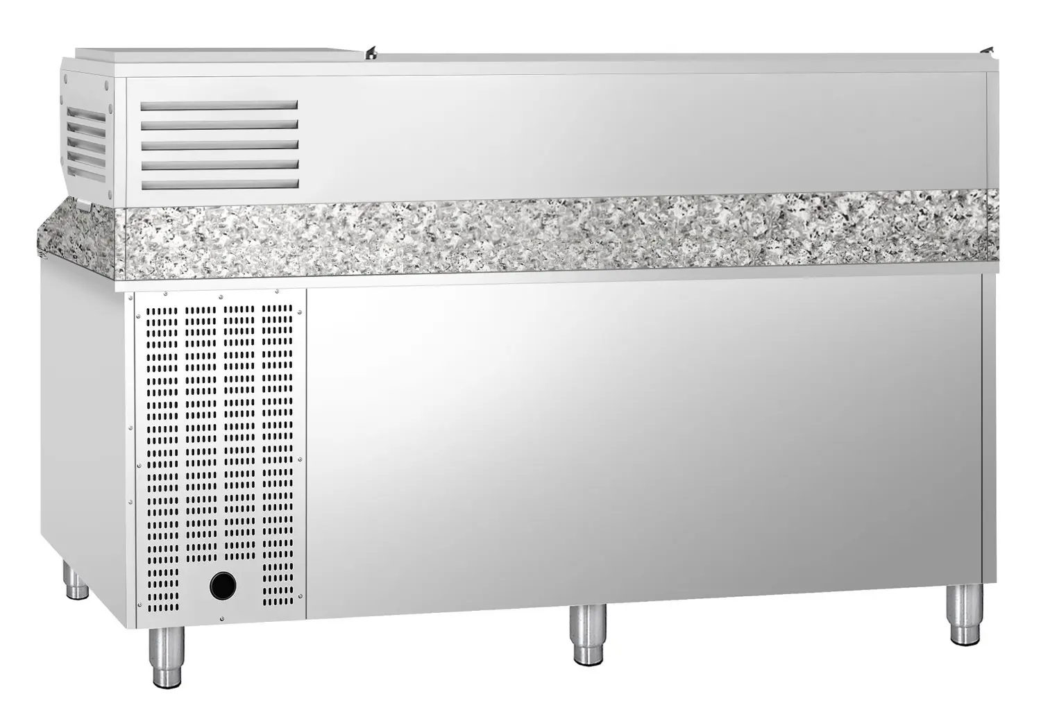 Холодильный стол для пиццы GGM Gastro POS208SND#AGG203END (Inox) - 4