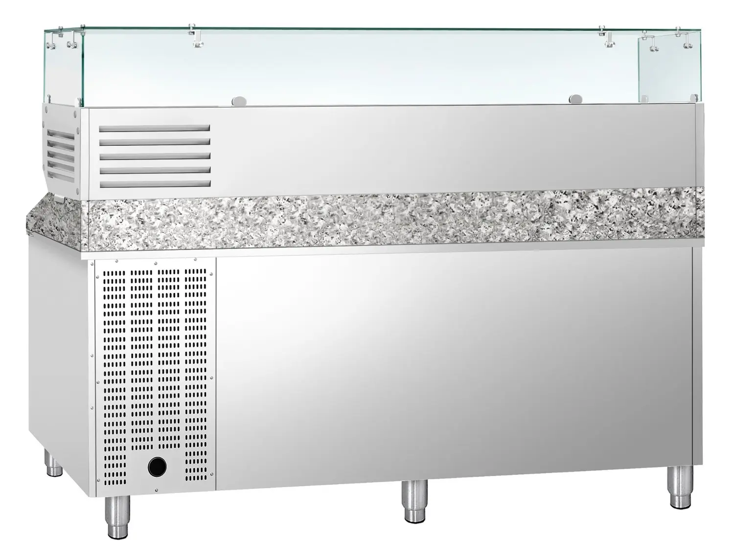 Masa frigorifica pentru pizza GGM Gastro POS208SND#AGG203ND (Inox) - 3