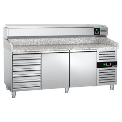 Холодильный стол для пиццы GGM Gastro POS208SND#AGG204END (Inox) Thumb