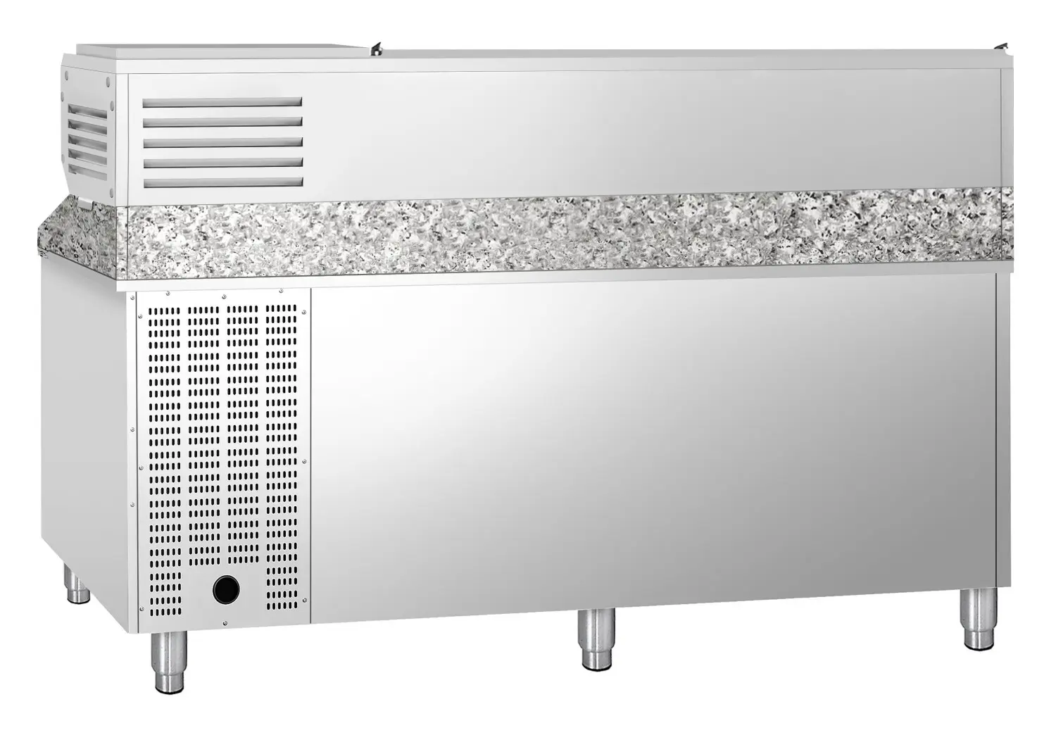 Холодильный стол для пиццы GGM Gastro POS208SND#AGG204END (Inox) - 4