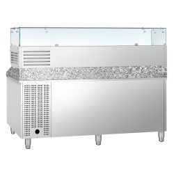 Холодильный стол для пиццы GGM Gastro POS208SND#AGG204ND (Inox) Thumb