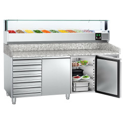 Masa frigorifica pentru pizza GGM Gastro POS208SND#AGS203LND (Inox) Thumb