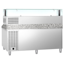 Masa frigorifica pentru pizza GGM Gastro POS208SND#AGS203LND (Inox) Thumb