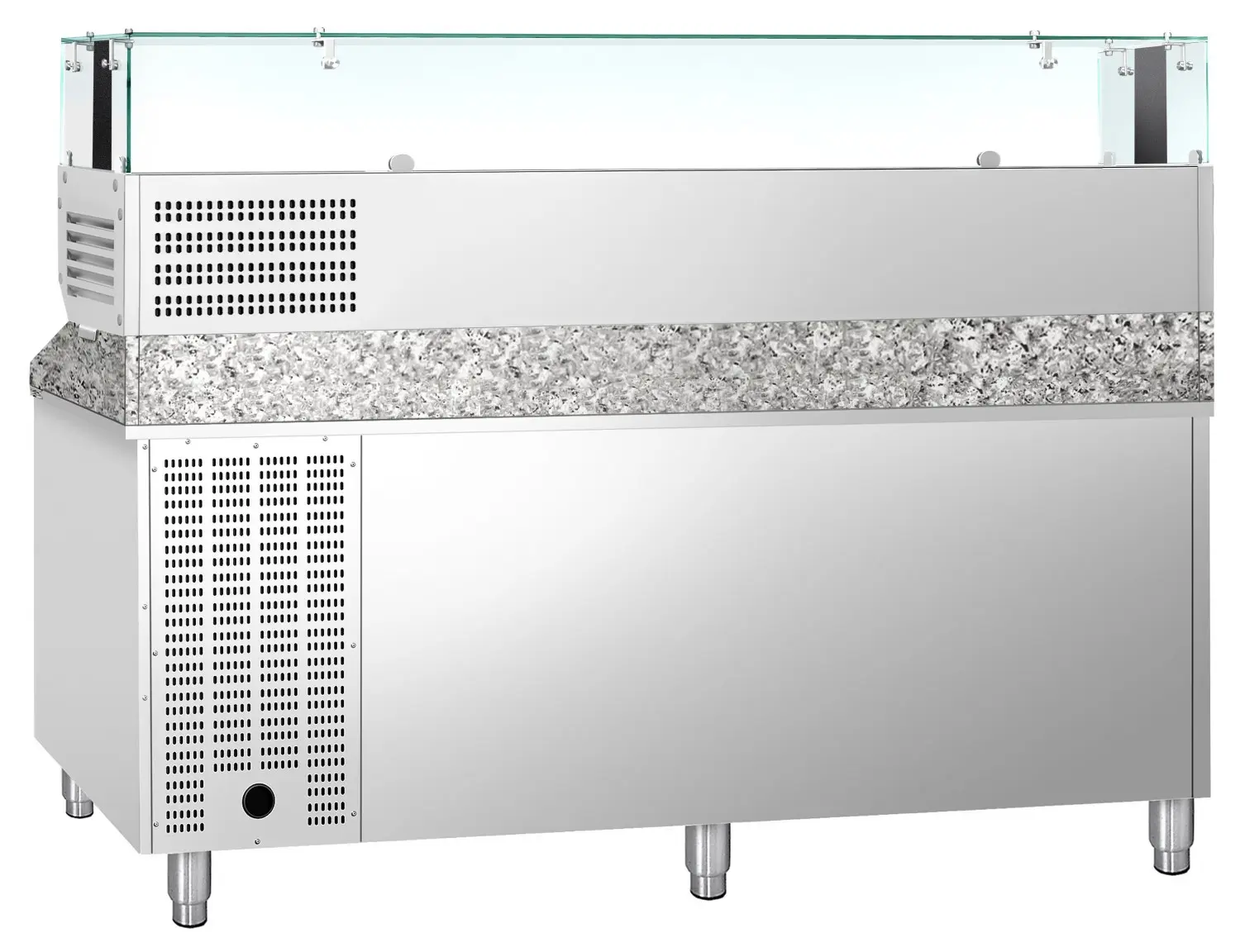 Masa frigorifica pentru pizza GGM Gastro POS208SND#AGS203LND (Inox) - 5