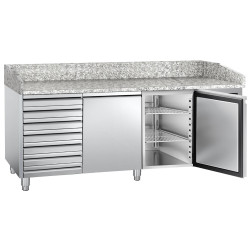 Masa frigorifica pentru pizza GGM Gastro POS208SND (Inox) Thumb