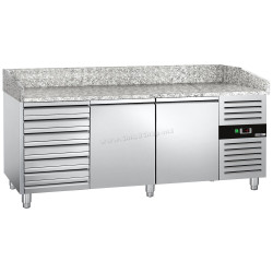 Холодильный стол для пиццы GGM Gastro POS208SND (Inox)
