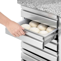 Masa frigorifica pentru pizza GGM Gastro POS208SND (Inox) Thumb
