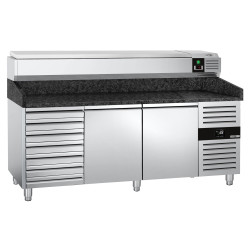 Холодильный стол для пиццы GGM Gastro POS208SSG#AGG203END (Inox) Thumb
