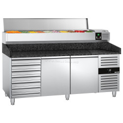 Холодильный стол для пиццы GGM Gastro POS208SSG#AGG203END (Inox)