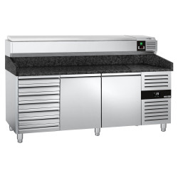 Холодильный стол для пиццы GGM Gastro POS208SSG#AGG204END (Inox) Thumb