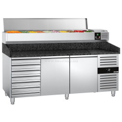 Холодильный стол для пиццы GGM Gastro POS208SSG#AGG204END (Inox)