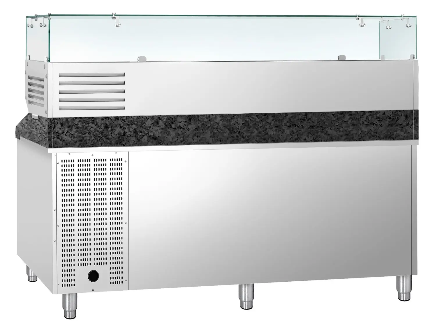 Masa frigorifica pentru pizza GGM Gastro POS208SSG#AGG204ND (Inox) - 3