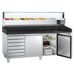 Masa frigorifica pentru pizza GGM Gastro POS208SSG#AGS203LND (Inox) Thumb