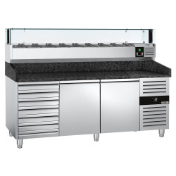 Masa frigorifica pentru pizza GGM Gastro POS208SSG#AGS204LND (Inox) Thumb