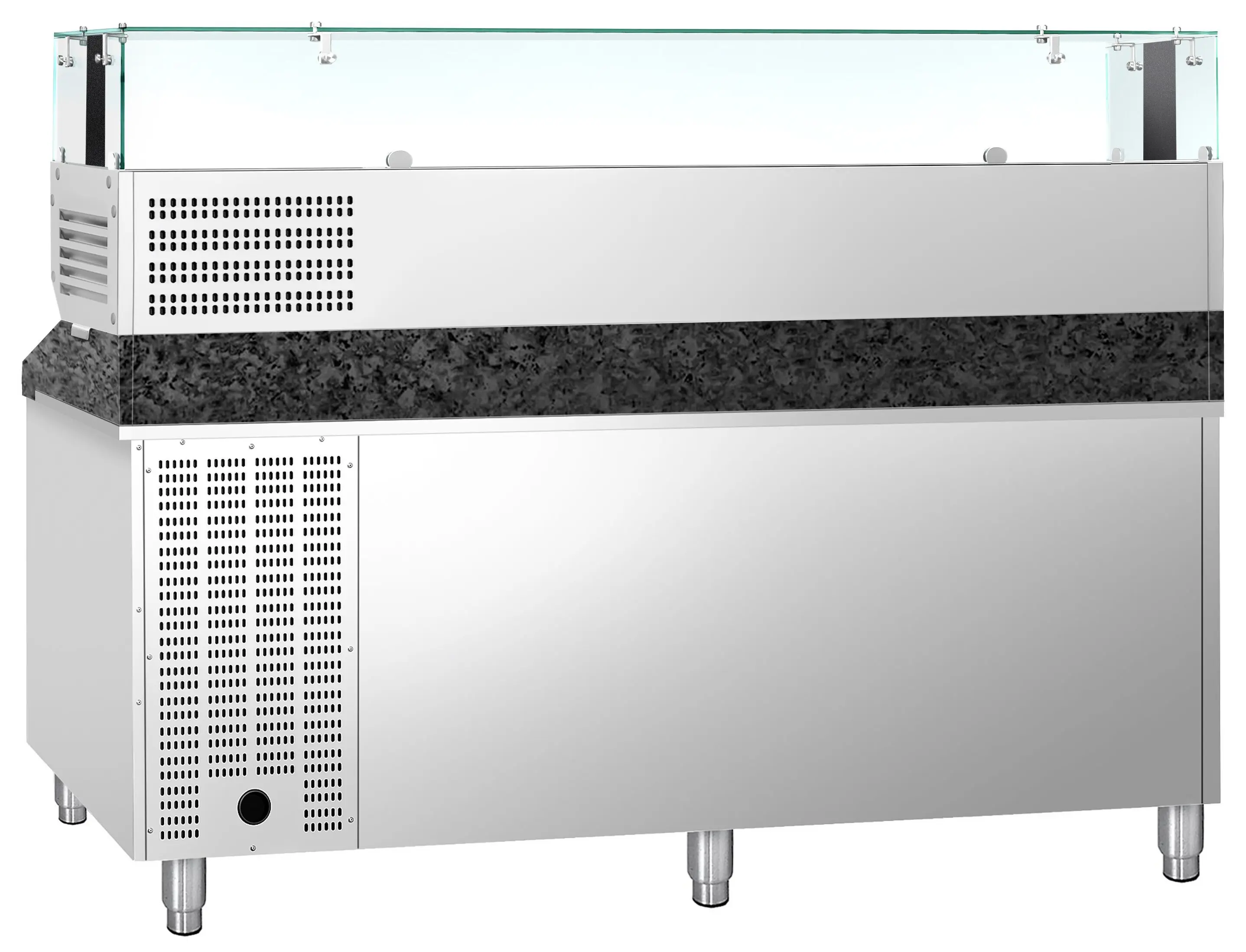 Masa frigorifica pentru pizza GGM Gastro POS208SSG#AGS204LND (Inox) - 5