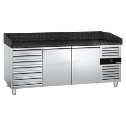 Masa frigorifica pentru pizza GGM Gastro POS208SSG (Inox)