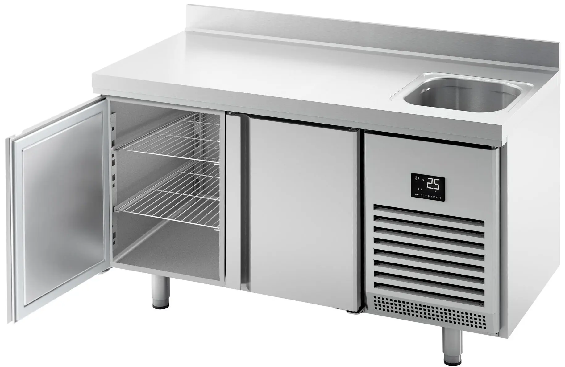 Masa frigorifica GGM Gastro KTBI156 (Inox) - 2