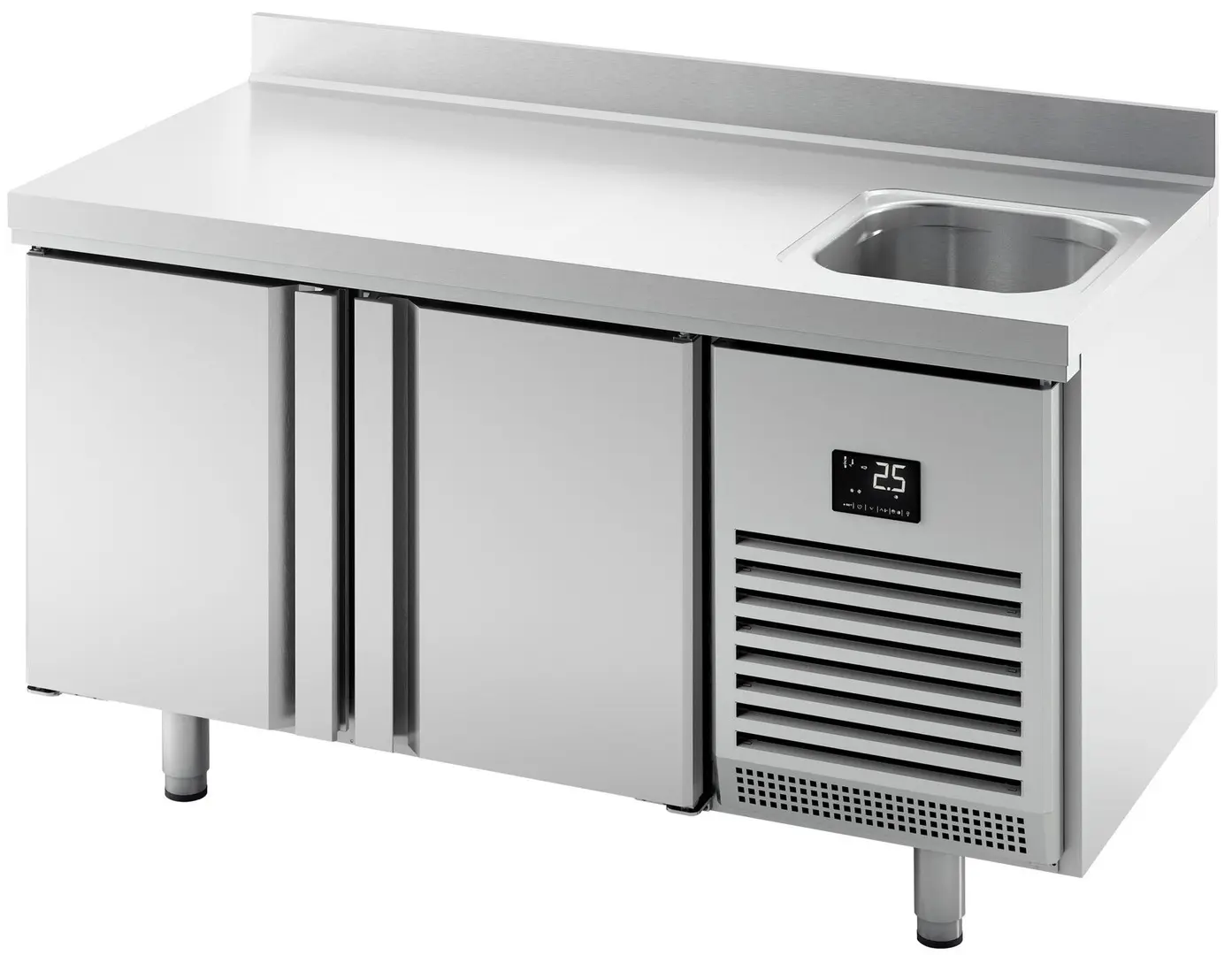 Masa frigorifica GGM Gastro KTBI156 (Inox)