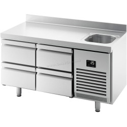 Masa frigorifica GGM Gastro KTBI156S1212 (Inox)