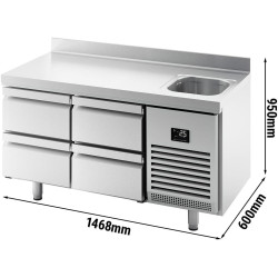 Masa frigorifica GGM Gastro KTBI156S1212 (Inox) Thumb