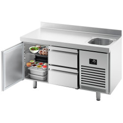 Masa frigorifica GGM Gastro KTBI156T1S1212 (Inox) Thumb