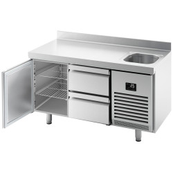 Masa frigorifica GGM Gastro KTBI156T1S1212 (Inox) Thumb