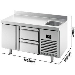Masa frigorifica GGM Gastro KTBI156T1S1212 (Inox) Thumb