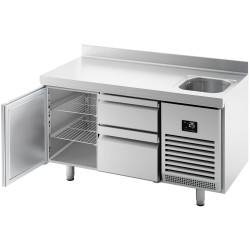 Masa frigorifica GGM Gastro KTBI156T1S2313 (Inox) Thumb