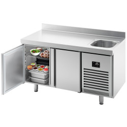 Masa frigorifica GGM Gastro KTBI157 (Inox) Thumb