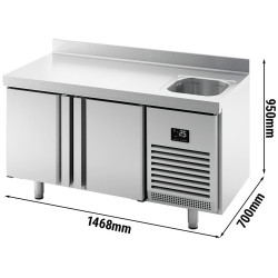 Masa frigorifica GGM Gastro KTBI157 (Inox) Thumb