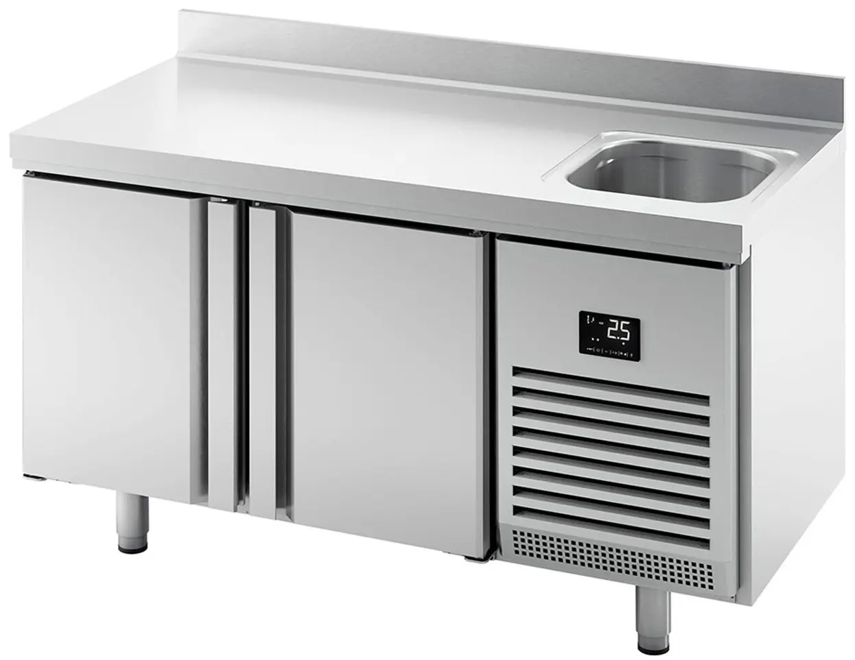 Masa frigorifica GGM Gastro KTBI157 (Inox)
