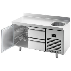 Masa frigorifica GGM Gastro KTBI157T1S1212 (Inox) Thumb